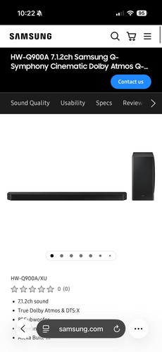 Samsung q900a wireless - hw-q900a/xu,
